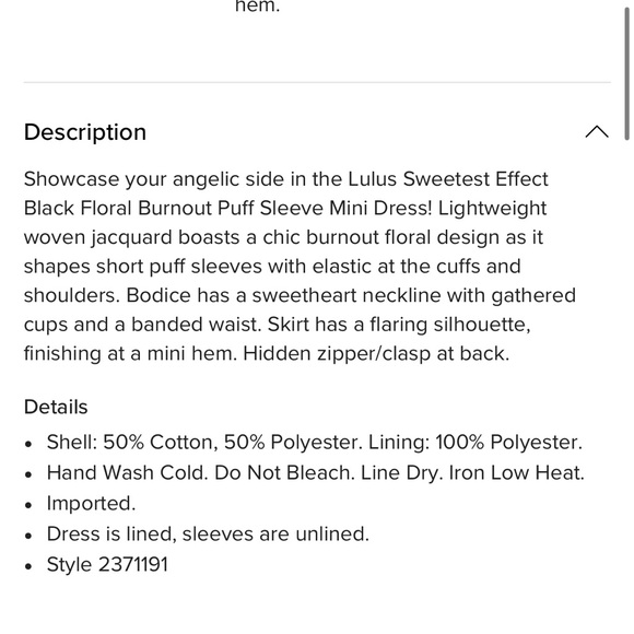 Lulu's Black Puff Sleeve Dress - Picture 10 of 10